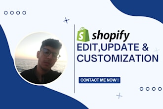 create and edit your shopify website custom sections,pages