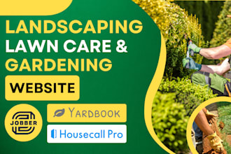 design landscaping, gardening, lawn care website, yardbook