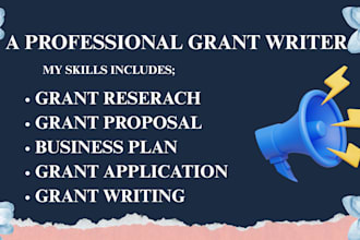 do amazing grant proposal, write grant, research grant for business