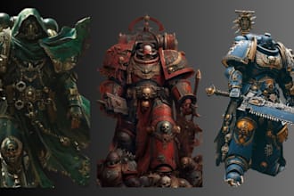 do and paint 3d warhammer 40k, 3d miniature, warhammar 40k character