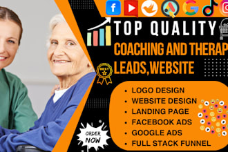 generate online life coaching leads landing page massage therapy career website