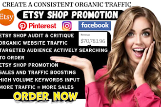 etsy shop promotion, etsy pinterest marketing, audit etsy shop SEO optimization