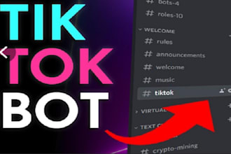 develop automated tiktok bot, instagram bot, youtube bot, telegram bot, chatbot