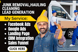 junk removal junk removal leads junk removal website cleaning leads hauling lead
