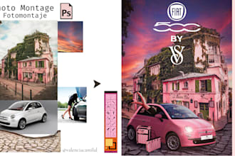 do photo montages, collages, and visual masterpieces