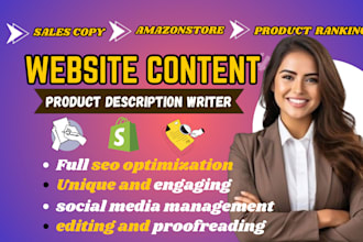 write converting shopify product descriptions and sales copy to boosts revenue