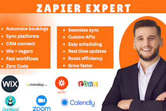zapier monday crm wix vagaro zenmaid acuity calendly api integration