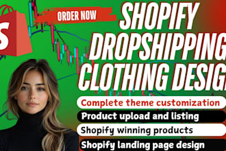 create custom shopify clothing store fashion jewelry store dropshipping store