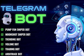 develop telegram trading bot on evm, solana, cosmos