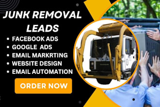 generate junk removal leads landing page website sales funnel hauling dumpster