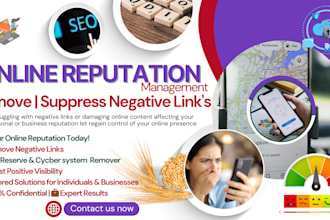 do online reputation management, mugshot, ORM services, pushdown negative links