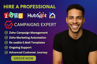 be hubspot crm, gohighlevel manager, zoho email campaign and automation expert