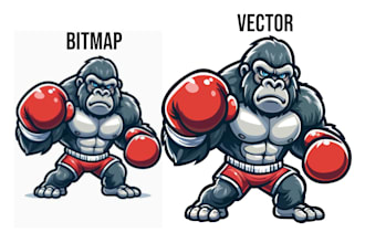 tracing bitmap image or logo to clean and sclable vector file