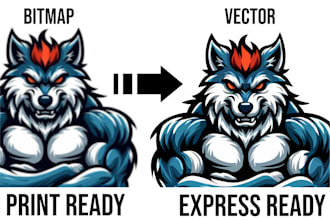 convert your bitmap logo or image to high quality vector artwork