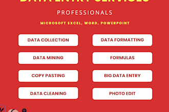 perform fast data entry with high attention to details