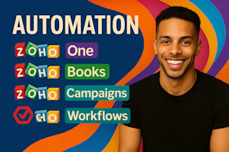zoho campaign zoho one zoho book zoho flows site form, mail marketing automation