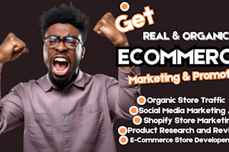 shopify promotion, ebay, etsy, amazon redbubble store to get daily massive sales