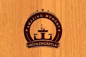 make classic genuine beer garden tavern logo