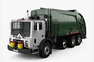 model 3d truck, 3d boat aero cars automobiles train ship or 3d truck animation