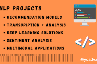 build speech to text, nlp, deep learning solutions