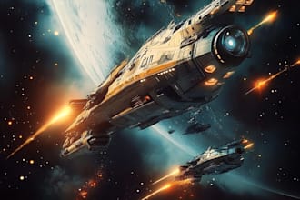 make your scifi futuristic vehicle aircraft spaceship