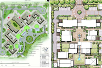 do architectural plan, site plan and landscape design