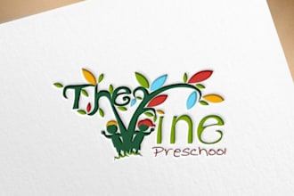 do childcare daycare baby shop school and kids logo
