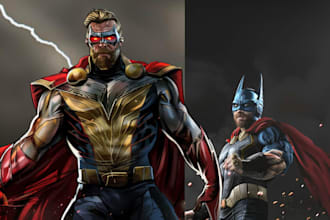 design you a character or superhero art for you