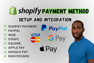 do shopify payment gateway setup and fixing, US shopify llc