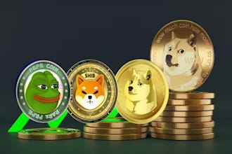 build crypto meme coin website, meme token or coin website
