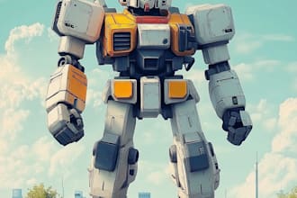 create your mecha robot art