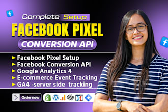 expertly integrate meta pixel conversion API and google analytics and ROI growth