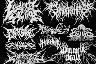 draw death or black metal frame dark horror creepy artwork