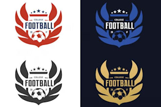 create football logo, soccer, basketball, or any sport