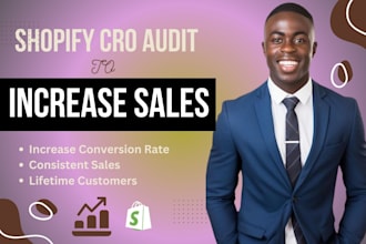 do shopify store cro audit, optimize store to boost conversion rate, shopify cro
