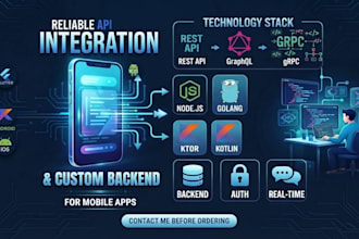 develop and integrate custom apis for mobile apps