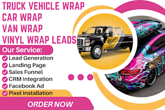 generate vehicle wrap leads car wrap truck wrap leads van wrap vinyl wrap leads