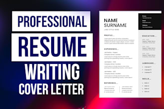 write a professional ats resume writing  CV and cover letter