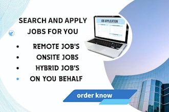 search and apply all types of remote, on behalf jobs