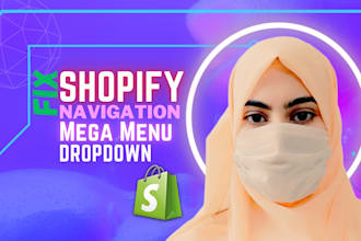 add or fix navigation, dropdown menu and mega menu