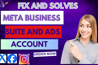 fix issues of meta business suite, fix fb business manager ad account