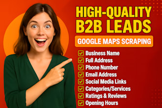 do google map scraping for b2b lead generation, data extraction, email scraper