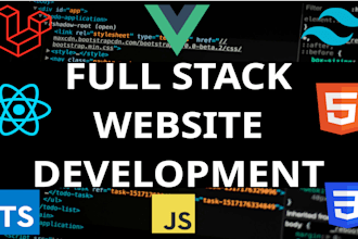 do full stack web development with laravel