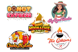make a modern candy, fastfood, bakery, restaurant, coffee shop and food logo