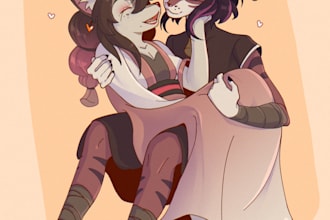 draw furry or creature or monster