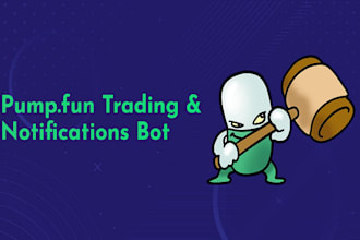 develop telegram pumpfun bot, solana memecoin bot, solana market maker bot