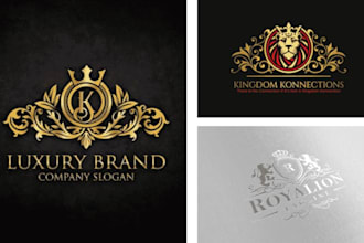 make crown, jewelry, lawyer minimalist logo design