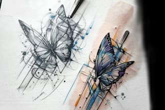 design professional tattoo and custom tattoo