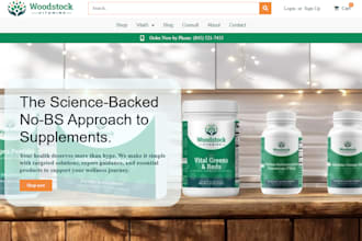 design supplement shopify store health and fitness store supplement website