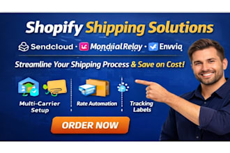 setup shopify shipping solution sendcloud shipzip mondial relay envia clickship